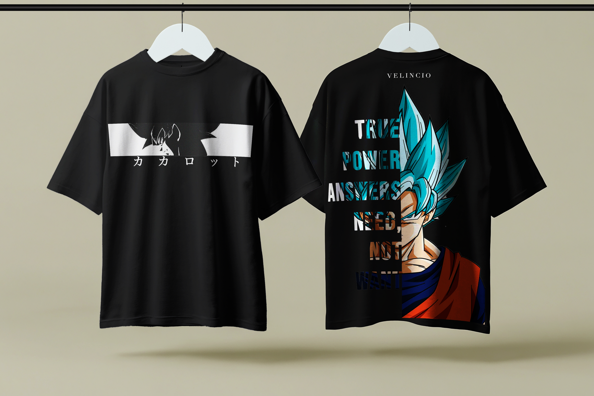 Dragon Ball Z "Son Goku Power Quote" Oversized T-Shirt